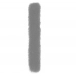 Inel panglica, bratara din imitatie de blana pentru par ID023 Silver Grey